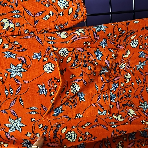 💙 women's cardigan duster orange LulaRoe L - Picture 2 of 3